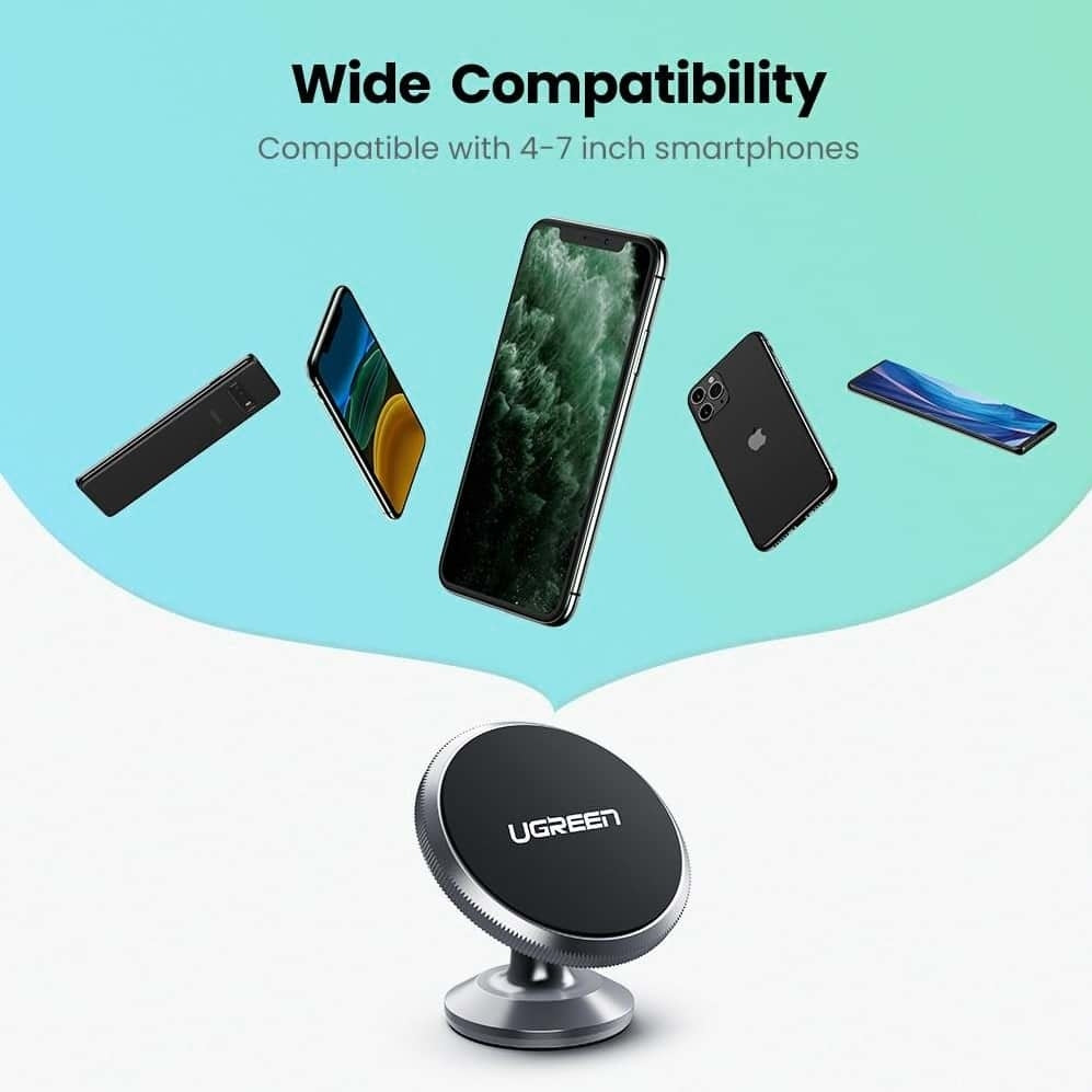UGREEN 60316 Magnetic Dashboard Phone Mount with Alloy Design