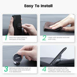 UGREEN 60316 Magnetic Dashboard Phone Mount with Alloy Design - Close-Up Angle