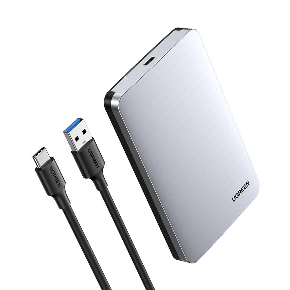 UGREEN 70498 USB-C 2.5" SATA Hard Drive Case with UASP Support