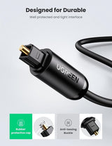 UGREEN 1M Premium High-Fidelity Toslink Optical Audio Cable - Front View