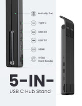UGREEN Ergonomic 5-in-1 Laptop Stand and Docking Station