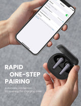 UGREEN HiTune T1 Bluetooth Wireless Earbuds in Black - Front View