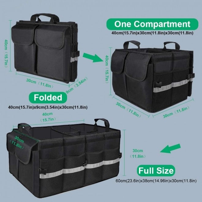 UGREEN 80710 Versatile Car Boot Storage Solution in Black