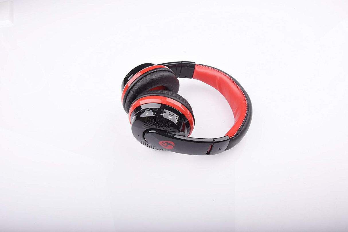 OVLENG MX666 Noise Cancelling Wireless Bluetooth Headphones with Microphone - Red