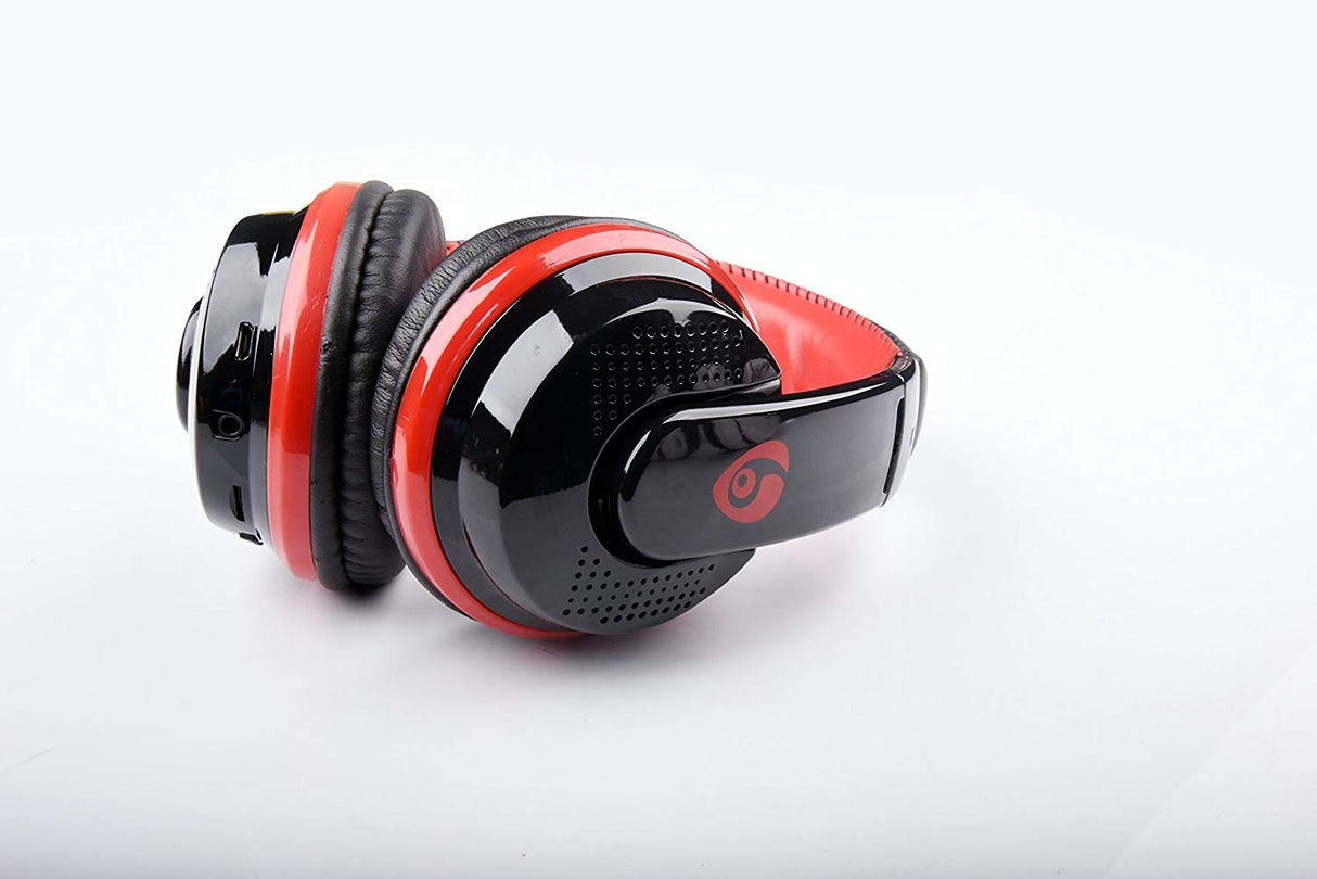 OVLENG MX666 Noise Cancelling Wireless Bluetooth Headphones with Microphone - Red