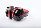 OVLENG MX666 Noise Cancelling Wireless Bluetooth Headphones with Microphone - Red - 45-Degree Angle