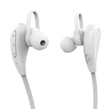 Simplecom BH330 Wireless Sports Earbuds - Bluetooth 4.1 Stereo Headphones in White - Side View