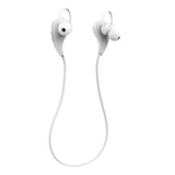 Simplecom BH330 Wireless Sports Earbuds - Bluetooth 4.1 Stereo Headphones in White - Top-Down View