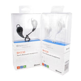 Simplecom BH330 Wireless Sports Earbuds - Bluetooth 4.1 Stereo Headphones in White - 45-Degree Angle