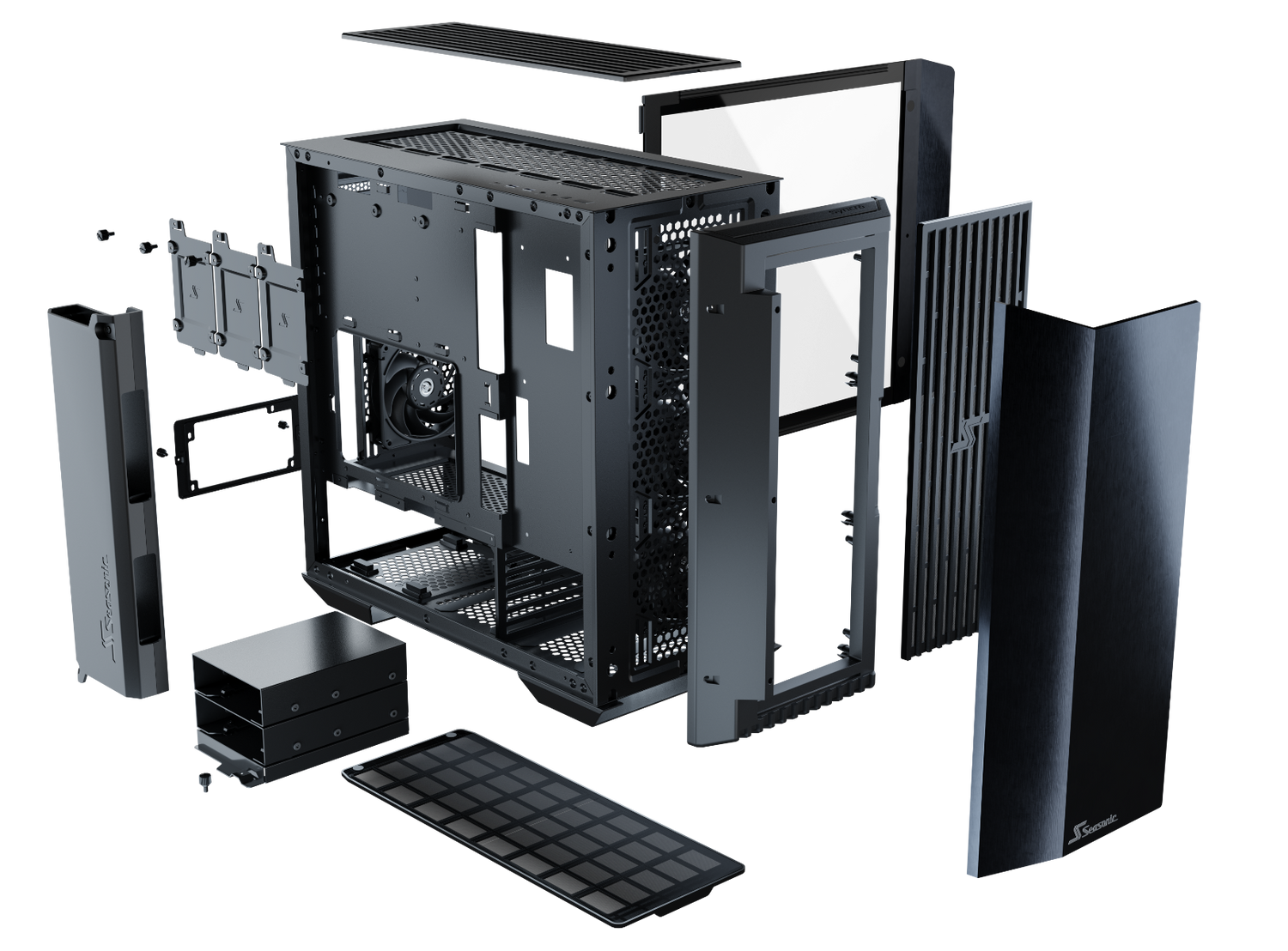 Seasonic Syncro Q704 Aluminum ATX Case with DGC-750 750W Gold PSU & Connect Module - 2021 Red Dot Award Winner