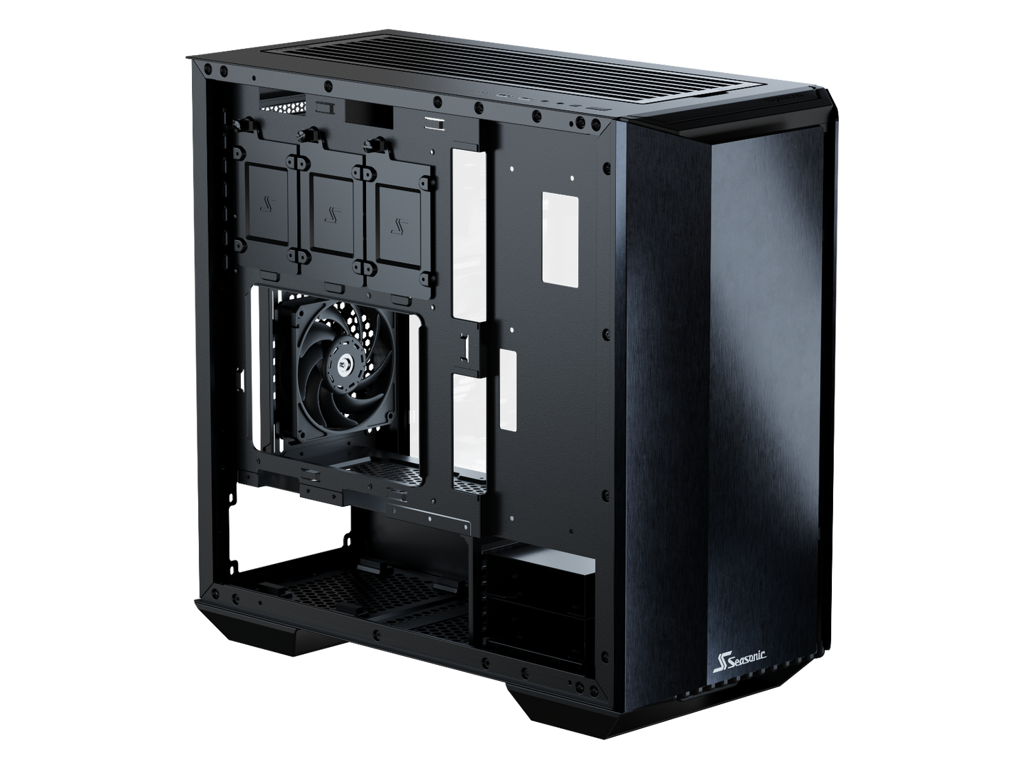 Seasonic Syncro Q704 Aluminum Case with Syncro DPC-850 850W 80 Plus Platinum Power Supply & Connect Module - Award-Winning Design