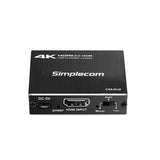 Simplecom CM412 4K HDMI 2.0 1x2 Splitter - Dual Output HDR10 Duplicator for Gaming and Streaming - Front View
