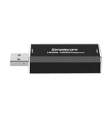 Simplecom DA315 Full HD 1080p HDMI to USB 2.0 Video Capture Card for Streaming and Recording - Side View