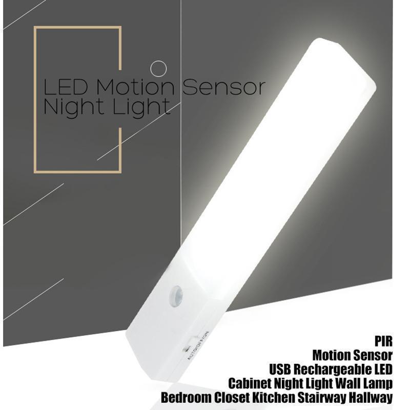 Rechargeable LED Motion Sensor Night Light with Torch Function (Cool White)