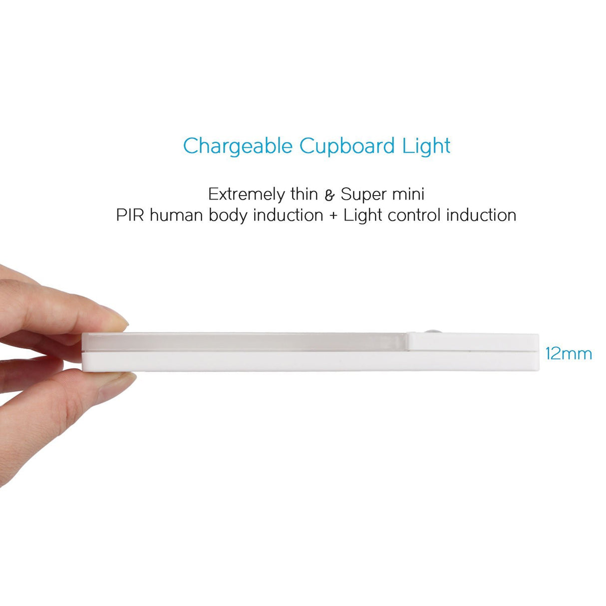 Rechargeable LED Motion Sensor Night Light with Torch Function (Cool White)