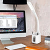 Simplecom EL809 6W Flexible Neck LED Desk lamp with Pen Holder and Digital Clock