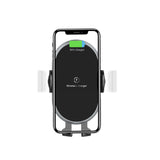 C366: Smart Auto-Clamping Qi Fast Wireless Car Charger with Backlight - Front View