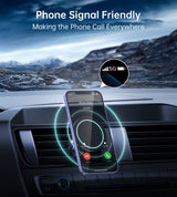 CHOETECH Magnetic Car Vent Mount for iPhone 12 Series - Secure Air Vent Phone Holder - Rear View