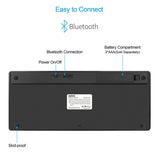 CHOETECH BH-006 Sleek Wireless Bluetooth Keyboard for Multiple Devices - Top-Down View