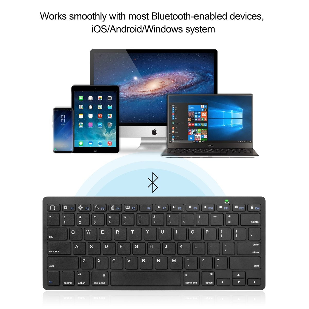 CHOETECH BH-006 Sleek Wireless Bluetooth Keyboard for Multiple Devices