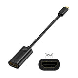 Choetech USB-C to HDMI Adapter Hub - Ultra-Slim 4K Video Output, Compatible with Laptops and Projectors - Top-Down View