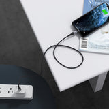 CHOETECH 1.2M USB-C to MFi Certified Charging Cable for iPhone and iPad - Rear View