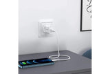 CHOETECH 20W USB-C PD Charger Adapter Twin Pack - White - Side View