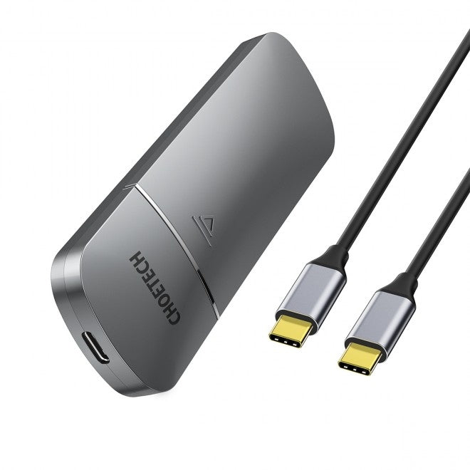 Choetech USB-C to M.2 B-Key Hard Drive Enclosure - 10Gbps Data Transfer Speed