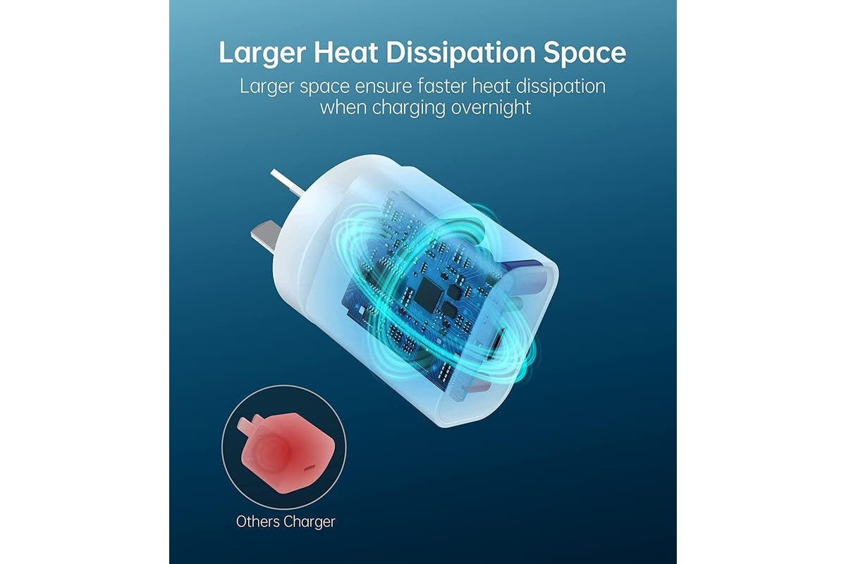 Choetech 20W Rapid PD Type-C Wall Charger with USB-C to Lightning Cable