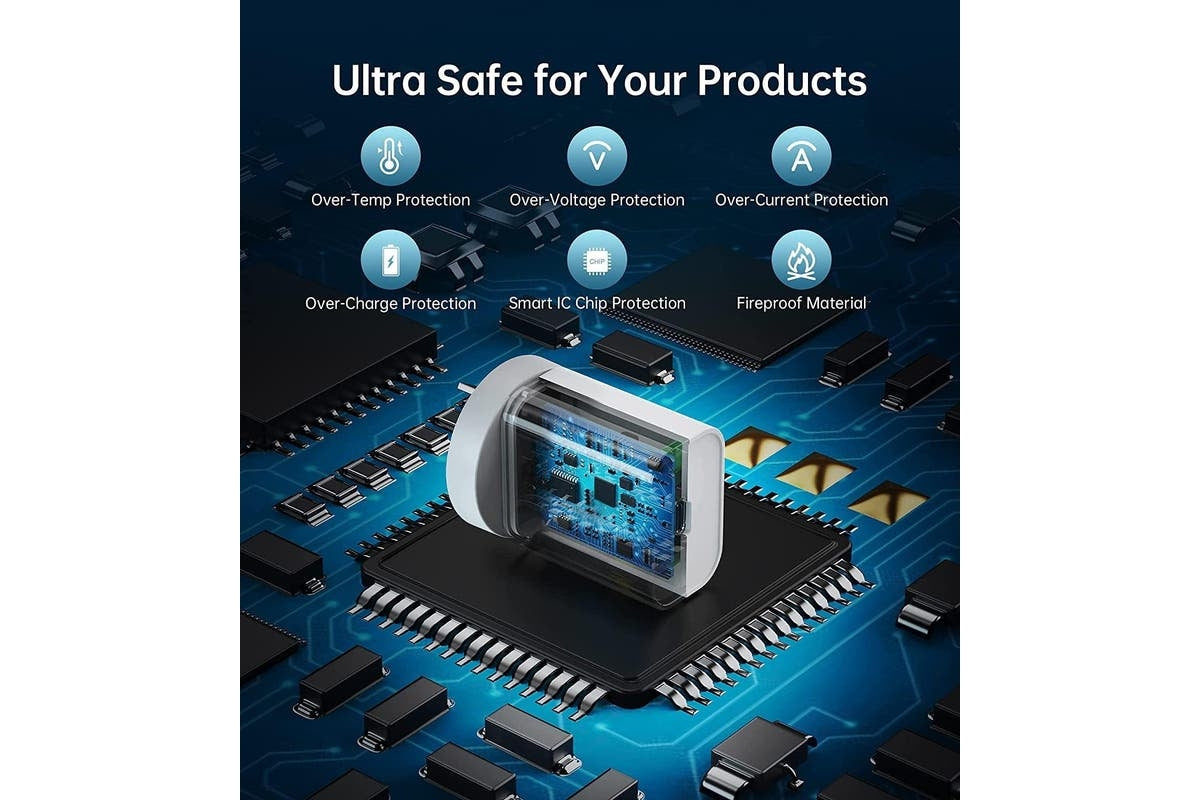 Choetech 20W Rapid PD Type-C Wall Charger with USB-C to Lightning Cable