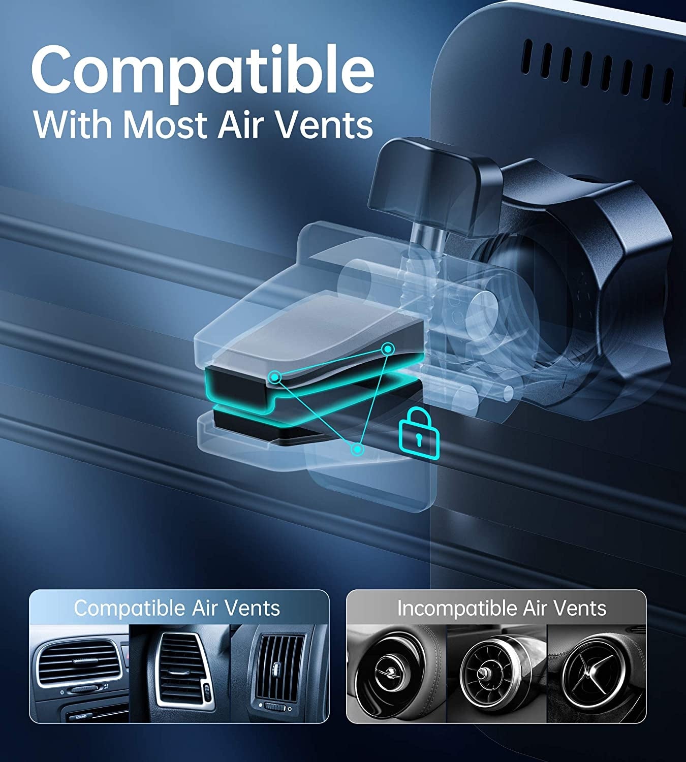 CHOETECH 15W MagLeap Magnetic Wireless Car Charger with 1M Cable and 360° Adjustable Mount