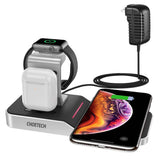 CHOETECH T316 Multi-Device Wireless Charging Dock for iPhone, Apple Watch, iPod, and Qi-Compatible P