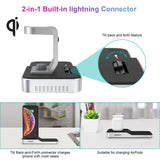 CHOETECH T316 Multi-Device Wireless Charging Dock for iPhone, Apple Watch, iPod, and Qi-Compatible Phones - Top-Down View