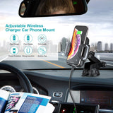 Choetech T521-S Quick Charge Qi Wireless Car Mount Charger - Front View