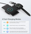 Choetech T570-S 2-in-1 Wireless Charger, 10W Max Wireless Charging Pad with Adapter for Galaxy Watch