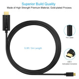CHOETECH 10ft USB-C to HDMI Cable - 4K Support and Ultra Sturdy Design - Front View