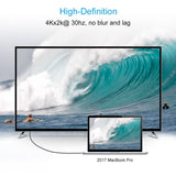 CHOETECH 10ft USB-C to HDMI Cable - 4K Support and Ultra Sturdy Design - 45-Degree Angle