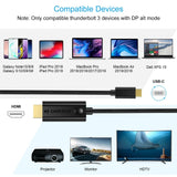CHOETECH 10ft USB-C to HDMI Cable - 4K Support and Ultra Sturdy Design - Rear View