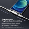 KIVEE AD11 iPhone 8-pin to iPhone 8-pin Audio + Charging + Phone Call Adapter White
