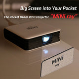 Miniature PICO Projector - Transform Your Pocket into a Big Screen for PC, MAC, and Android 5.0+