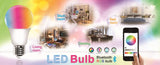 MV SMART BULB 9W B22 TWIN PACK - Bluetooth Controlled LED Light (Apple & Android Compatible) - 45-Degree Angle