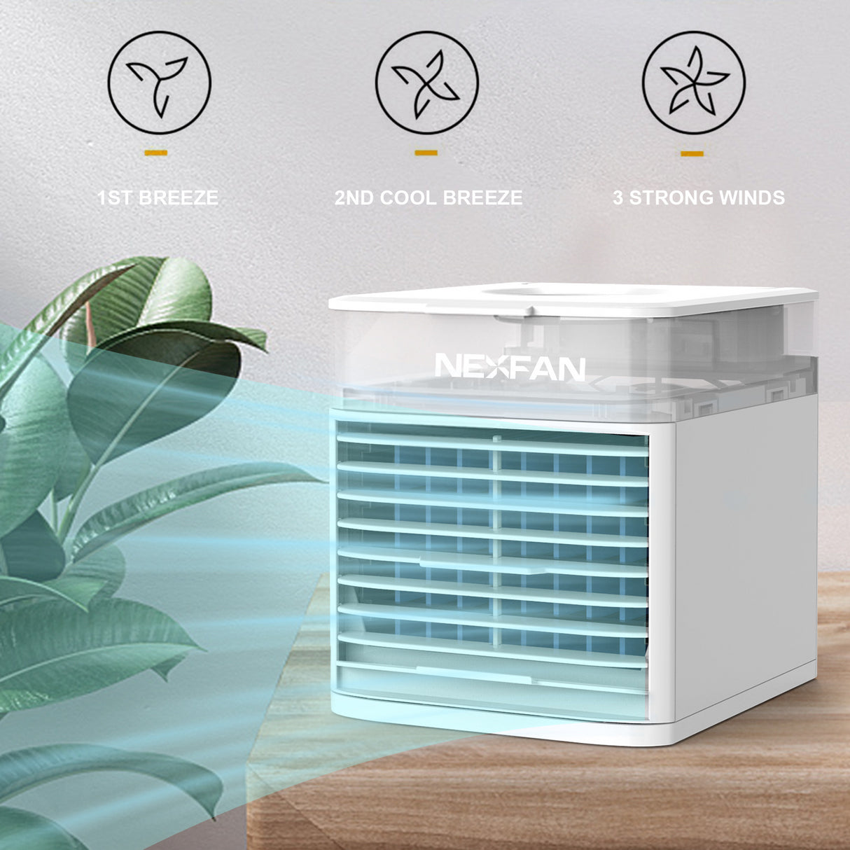 NexFan Ultra Portable Air Cooler with UV Sanitization
