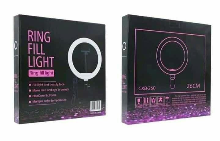 TEQ CXB-260 10-Inch Ring Light for Selfie & Live Streaming