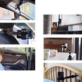TEQ 360° Rotating Car Phone Mount for Rearview Mirror - 45-Degree Angle