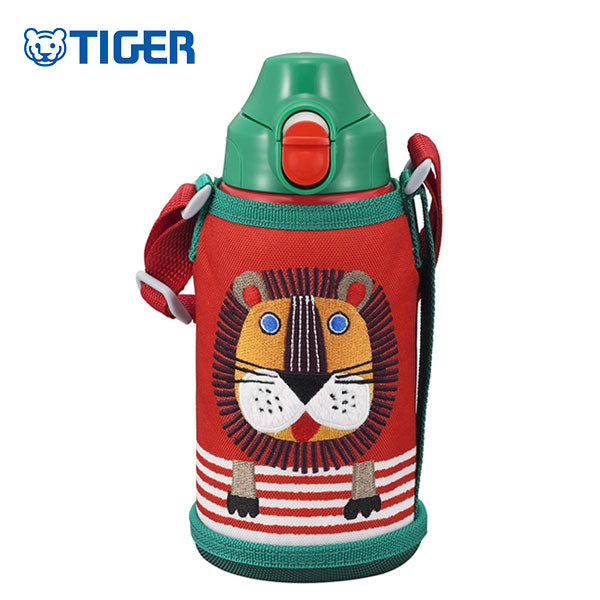 TIGER 2WAY Sahara Stainless Steel Bottle with Lion Design MBR-S06GR