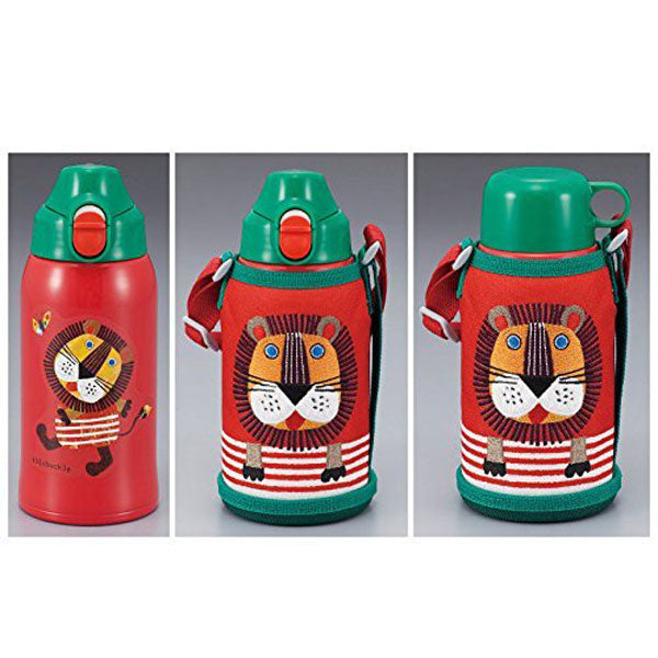 TIGER 2WAY Sahara Stainless Steel Bottle with Lion Design MBR-S06GR