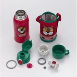 TIGER 2WAY Sahara Stainless Steel Bottle with Lion Design MBR-S06GR - Top-Down View