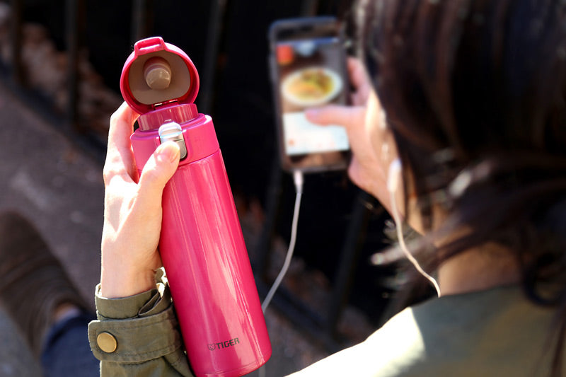 Tiger MMJ Series 16 oz Vacuum Insulated Stainless Steel Soup Cup - Pink