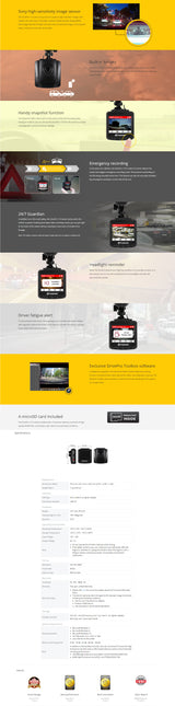 Transcend DrivePro 110 Dashcam with 16GB Storage and 2.4 LCD Display