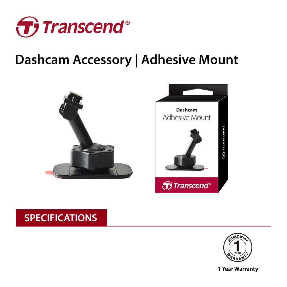 Transcend DrivePro Suction Mount with 360° Swivel and Locking Mechanism